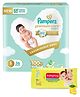 Pampers Premium Care Small Size Softest Ever Baby Diaper Pants - 36 Pieces & Babyhug Premium Baby Lemon Wipes - 72 Pieces