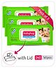 Babyhug Premium Baby Wipes with Lid 80 Pieces - Pack of 3