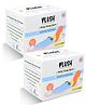 Plush 100% US Pure Cotton Daily Panty Liner-20 pcs (Pack of 2)