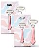 Plush Body Razor for Women for Easy Hair Removal (Pack of 2)