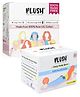 Plush Rash Free Large & XL Sanitary Pads for Women - 14 Pads & Plush 100 Percent US Pure Cotton Daily Panty Liner - 20 Pieces