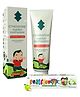 PediflorKidz Anticavity Fluoride Vegan Friendly Green Apple Flavor Toothpaste 70 g & Ethiaspire Vegan Toothpaste- 50 gm