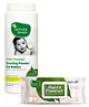 Mother Sparsh Plant Powered Dusting Powder For Babies -  200 g & Mother Sparsh Baby Plant Powered Natural Baby Wipes With Grapefruit Extract - 60 Pieces