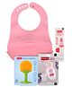 Babyhug Baby Silicon Combo Of Fruit Nibbler Food Feeder Fruit Teether & Bib Pack Of 4