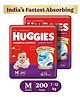 Huggies Wonder Pants Medium (M) Size Baby Diaper Pants - 100 Pieces - (Pack of 2)