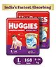 Huggies Wonder Pants Diapers Large Size Combo Pack of 2 -  84 Pieces - (Pack of 2)
