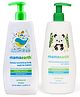 Mamaearth Moisturising Daily Lotion & Deeply Nourishing Body Wash For Babies - 400 ml each
