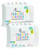 R for Rabbit Feather Diaper Pants Size S - 74 Counts (Pack of 2)