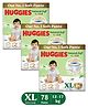 Huggies Natural Soft Premium Baby Diaper Pants, Extra Large Size  Pack of 26 - (Pack of 3)