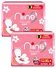 Niine Naturally Soft Ultra Thin XLplus Sanitary Napkins for Heavy Flow  50 Pads with Free Biodegradable Disposal Bags - (Pack of 2)