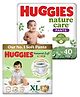 Huggies Nature Care Pants, Extra Large Size (12-17 Kg) Premium Baby Diaper Pants, 40 Count, Made with 100% Organic Cotton & Huggies Natural Soft Premium Baby Diaper Pants Extra Large - 26 Pieces