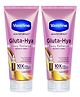 Vaseline Gluta Hya Dewy Radiance Serum-In-Lotion - 200 ml (Pack of 2)