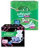 Whisper Utra Clean XLplus 50  & Nights Koala Soft XXLplus 10s Pack (60 Pads)