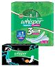 Whisper Day-Night Combo - Whisper Ultra Clean Sanitary Napkin Xl plus & Bindazzz Nights XXXl (60 Pads)