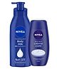 Nivea 5 in 1 Complete Care Nourishing Lotion Body Milk 400 ml & Bath Care Shower Creme Care - 250 ml