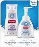 Babyhug Milky Foam Face and Body Wash - 200ml & Babyhug Milk Protein Formula Daily Moisturising Milky Lotion - 200ml