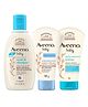 Aveeno baby daily moisture wash & shampoo 100 ml, Moisture Lotion 100g & Dermexa Moisturising Cream 100g