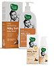 Mother Sparsh Ultra Light Milky Mineral Baby Sunscreen- with UVA & UVB rays protection 50g And Daily Moisturizing Milky Soft Baby Wash - 400 ml