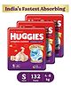 Huggies Complete Comfort Wonder Pants, India's Fastest Absorbing Diaper , Small-44 Pieces (Pack of 3)