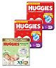 Huggies 5 in 1 Comfort Complete Comfort Dry Pants (NB/XS) Size Baby Diaper Pants Combo Pack of 2 - 48 Pieces and Huggies Natural Soft Premium Baby Diaper Pants, Extra Small Size (0-5 Kgs), Pack of 40