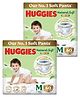 Huggies Natural Soft Premium Baby Diaper Pants, Medium Size (7-12 Kgs) 60 Pieces (Pack of 2)