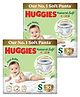 Huggies Natural Soft Premium Baby Diaper Pants, Small Size (4-8 Kgs) 70 (Pack of 2)
