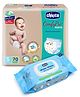 Chicco Comfypro Diaper Pants Small - 70 Pieces &  Water Wipes 99% Pure Water - 72 Pieces