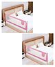 LuvLap Comfy Bed rail Pink Without Print (Pack of 2)