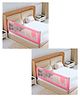 LuvLap comfy Bed rail Pink Winter Bear (Pack of 2)