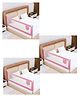 LuvLap Comfy Bed rail Pink Without Print (Pack of 3)
