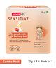 Babyhug Pro Sensitive pH 5.5 Peach Milk Bathing Bar Pack of 3 - 75 g Each | Paediatrician Tested | 100% Soap Free | Tear Free