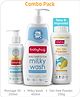 Babyhug Advanced Talc-free powder 200g & Babyhug Milk Protein Formula Daily Head To Toe Milky Wash  400 ml & Babyhug Mineral Oil Free Daily Massage Oil  - 200 ml