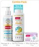 Babyhug Advanced Talc-free powder 200g &  Babyhug Mineral Oil Free Daily Massage Oil  - 200 ml & Babyhug pH 5.5 Ultra Nourishing Soap-Free Milky Bathing Bar - 75 g