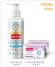 Babyhug Mineral Oil Free Daily Massage Oil  - 200 ml & Babyhug pH 5.5 Ultra Nourishing Soap-Free Milky Bathing Bar Pack of 2 - 75g Each