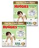 Huggies Natural Soft Premium Baby Diaper Pants,  Cloud Softness All over, Double Extra Large (XXL) Size (15-25 Kgs)- 36 Pieces (Pack of 2)