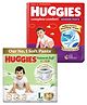 Huggies Natural Soft Premium Baby Diaper Pants (L Size- 50 Pieces) & Huggies Complete Comfort Wonder Pants (L Size- 64 Pieces)