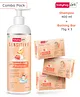 BabyhugPro Sensitive pH 5.5 Peach Milk Shampoo - 400 ml and BabyhugPro Sensitive pH 5.5 Peach Milk Bathing Bar - 75 g - Pack of 3