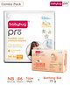 BabyhugPro Bubble Care Premium Tape Style Diaper Newborn (NB) Size - 86 Pieces & BabyhugPro Sensitive pH 5.5 Peach Milk Bathing Bar - 75 g