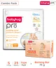 BabyhugPro Bubble Care Premium Tape Style Diaper (S) Small - 23 Pieces & BabyhugPro Sensitive pH 5.5 Peach Milk Bathing Bar - 75 g