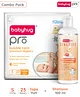 BabyhugPro Bubble Care Premium Tape Style Diaper (S) Small - 23 Pieces & BabyhugPro Sensitive pH 5.5 Peach Milk Shampoo - 100 ml