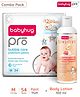 BabyhugPro Bubble Care Premium Pant Style Diaper Medium (M) Size - 54 Pieces & BabyhugPro Sensitive pH 5.5 Peach Milk Lotion - 100 ml