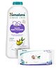 Himalaya Baby Powder 400g And Gentle Baby Wipes - 72 Pieces