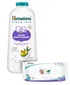 Himalaya Baby Powder 400g And Gentle Baby Wipes - 72 Pieces