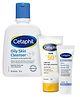 Cetaphil Oily Skin Cleanser 118ML, Optimal Hydration Restoring Water Gel 10g And Sun SPF 50+ Light Gel - 50 ml