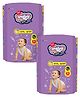 Snuggy Baby Diaper Pants Medium 54 Diapers (Pack of 2), 6-11 kgs