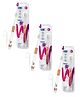 STIM Junior Ultrasoft toothbrush for pro cleaning comes with flosser | Dentist Choice | Multicoloured - Pack of 3