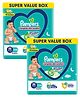 Pampers All Round Protection Pant Style Baby Diapers, Medium (M), 228 Count, 7-12kg, Anti-rash blanket, 360 degree Lotion with Aloe Vera(Pack of 2)