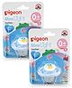 Pigeon Minilight Soother Size Small Dino Egg Print - White Pack of 2