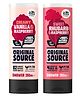 Original Source Vanilla And Raspberry Shower Gel- 250 ml And Rhubarb And Raspberry Shower Gel- 250 ml