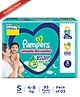 Pampers All round Protection Diaper Pants with Anti-rash blanket Small (S) Size - 93 Pieces (31X3)
